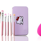 07 Pcs Kitty Style Pink Makeup Brush Set | Complete Kit for Beginners & Professionals 💖🖌️