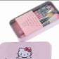 07 Pcs Kitty Style Pink Makeup Brush Set | Complete Kit for Beginners & Professionals 💖🖌️