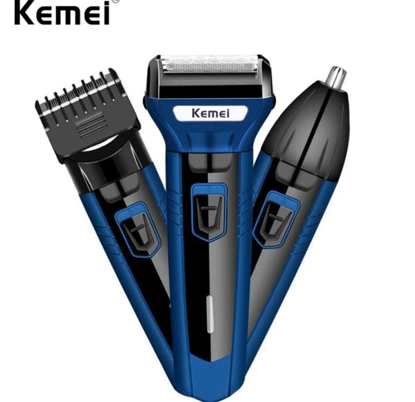 3 in 1 Kemei KM-6330 Rechargeable Shaving Machine – Hair Clipper, Beard & Grooming Tool