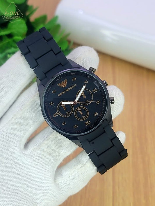 Emporio Armani AA1 Stylish Men's Watch | Premium Quality Timepiece with Adjustable Strap | Single Piece