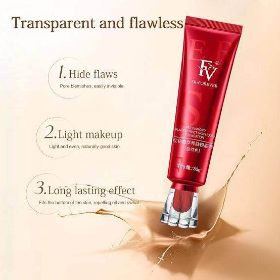 Fv Foundation Waterproof, Oil-free & Long Lasting, Makeup Foundation For Face