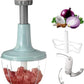 Manual Hand Push Chopper | Multi-functional Vegetable Meat Grinder, Grater, Chopper – 1.5 Liter (random Color)