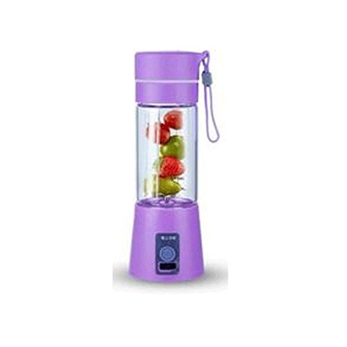 Portable Mini Juicer Blender – 6-Blade Rechargeable Smoothie Cup (380ml, Random Color) Perfect for Outdoor Use, Travel, Gym, and Daily Convenience