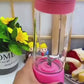 Portable Mini Juicer Blender – 6-Blade Rechargeable Smoothie Cup (380ml, Random Color) Perfect for Outdoor Use, Travel, Gym, and Daily Convenience