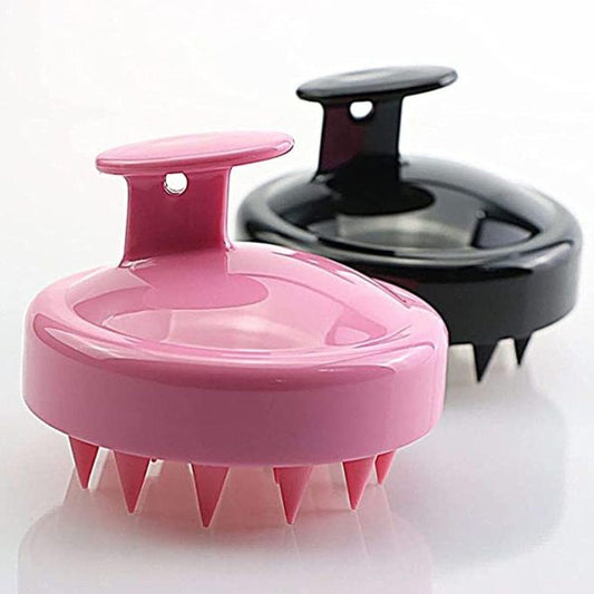 🛁 1 Pc Scalp Shampoo Massager Brush | Soft Silicone Hair Scrubber for All Hair Types (Random Color)